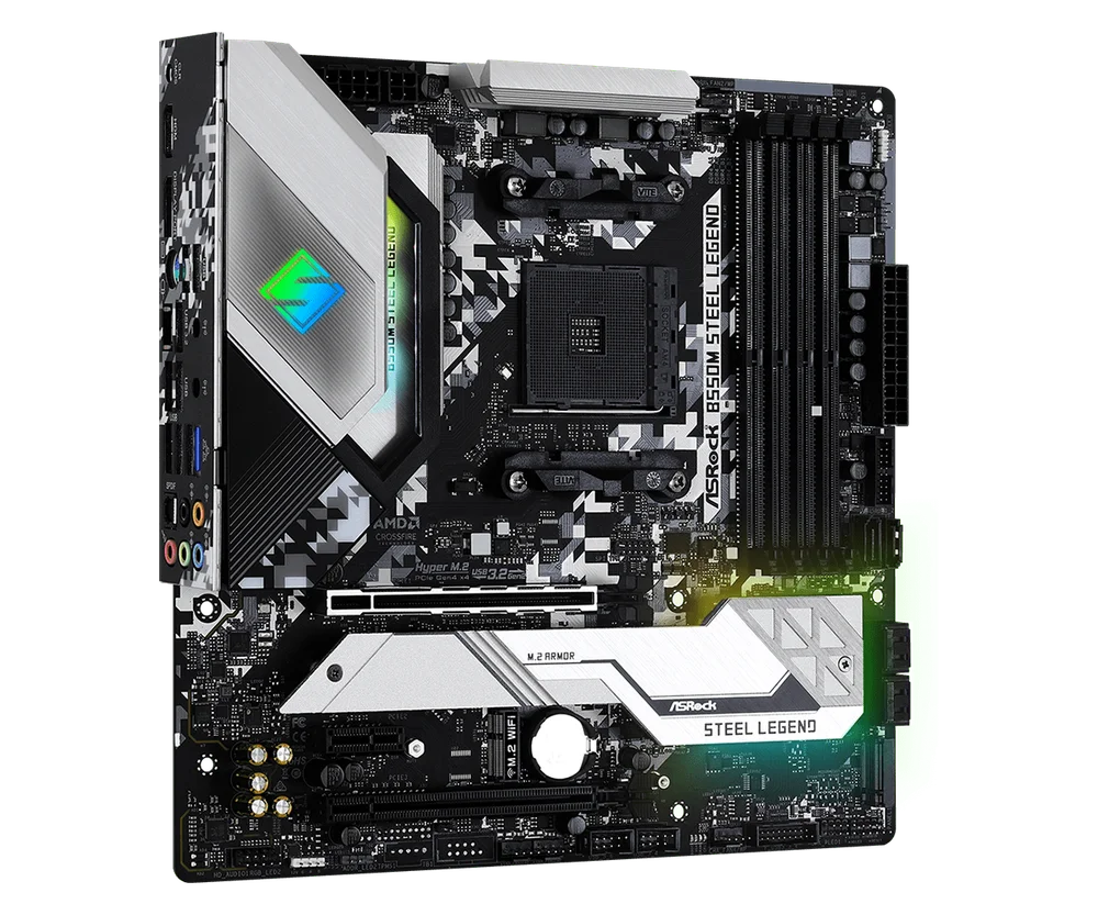 ASRock B550 Steel Legend WiFiカード付き ASRock B550 Steel Legend」に「Wi-Fi 6E AX210NGW」無線LANカードを マザーボード