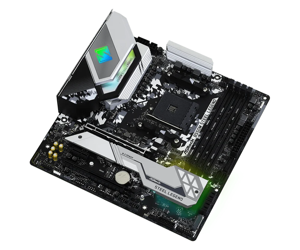 Placa Me AsRock B550M Steel Legend KaBuM