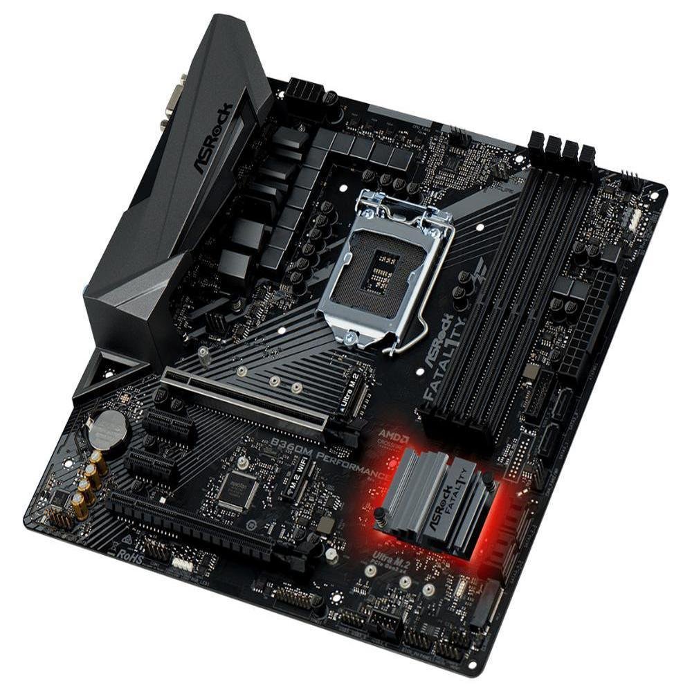 Imagem 2 de 4 do produto Placa-Mãe AsRock B360M Performance, Intel LGA 1151, mATX, DDR4
