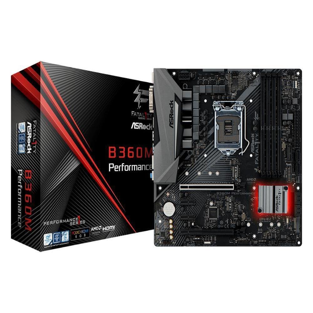 Imagem 3 de 4 do produto Placa-Mãe AsRock B360M Performance, Intel LGA 1151, mATX, DDR4
