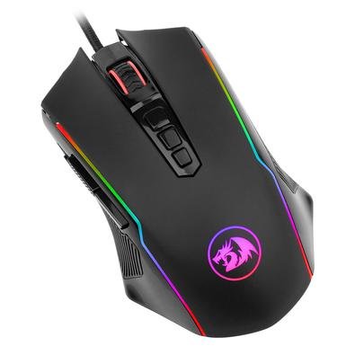 Mouse Gamer Redragon Ranger RGB 12400DPI 9 Botões Programáveis Cabo de Malha USB - M910-RGB..