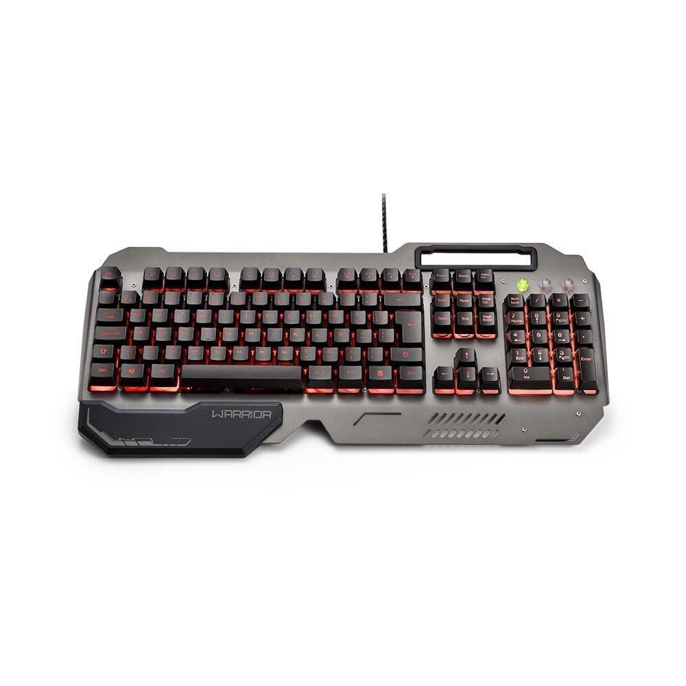 Imagem 3 de 4 do produto Teclado Gamer Multi Warrior Ragnar, LED, Anti-Ghosting, Superfície Metal, Função Win-Lock, Apoio Ergonômico - TC222