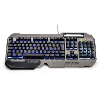 O Teclado Gamer Warrior Ragnar Superfície Metal, LED - TC222 pode ser o seu melhor aliado para as batalhas. Ele é composto por uma placa de metal que