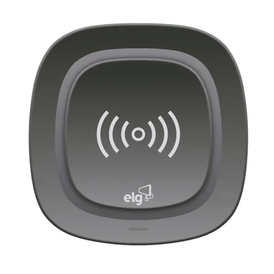 Carregador de Mesa ELG, Wireless Para Dispositivos, Com Tecnologia QI, Preto - WQ1BK
