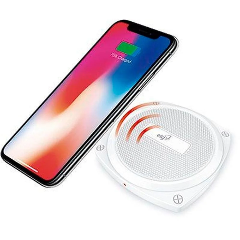 Imagem 3 de 3 do produto CARREGADOR DE MESA ELG WQ1WH WIRELESS PARA DISPOSITIVOS COM TECNOLOGIA QI BRANCO