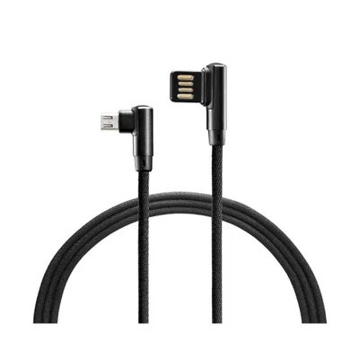Cabo Gamer Micro USB Material Nylon Trançado 1.2 Metros de Comprimento Preto Warrior - WI388