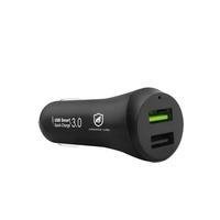 Carregador Veicular Gorila Shield Turbo Fast Charger, 2 Portas USB, Preto