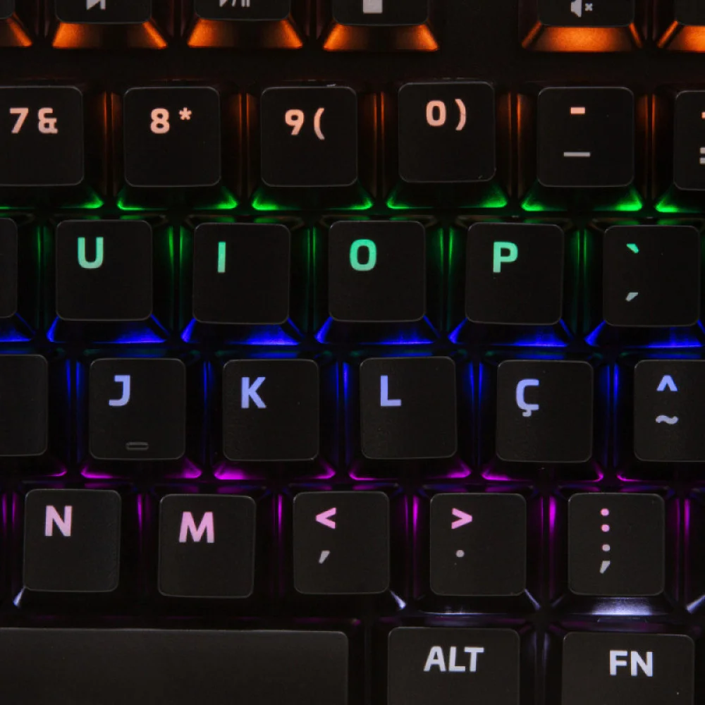 Teclado Mecânico Gamer HP Gk100, RGB, ABNT2 Teclado Mecânico Gamer HP Gk100, RGB, ABNT2