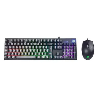Kit Teclado e Mouse Usb Gamer, Preto - Km300f