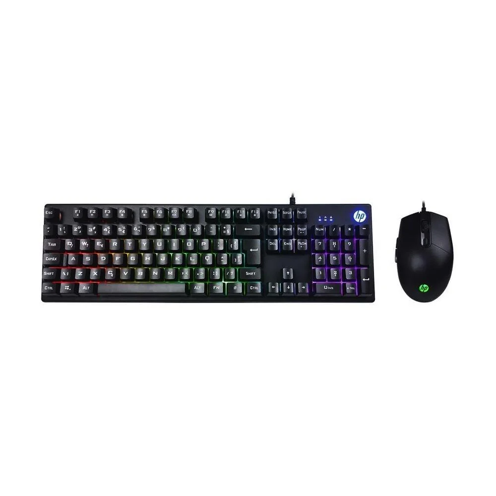Imagem 2 de 5 do produto Kit Teclado e Mouse Usb Gamer, Preto - Km300f