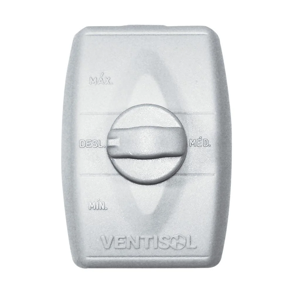 Imagem 3 de 4 do produto Ventilador de Parede Ventisol Industrial, 3 Pás, 230W, Bivolt, Preto e Prata