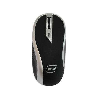Mouse Newlink Wireless Wave Cinza/preto MO112..