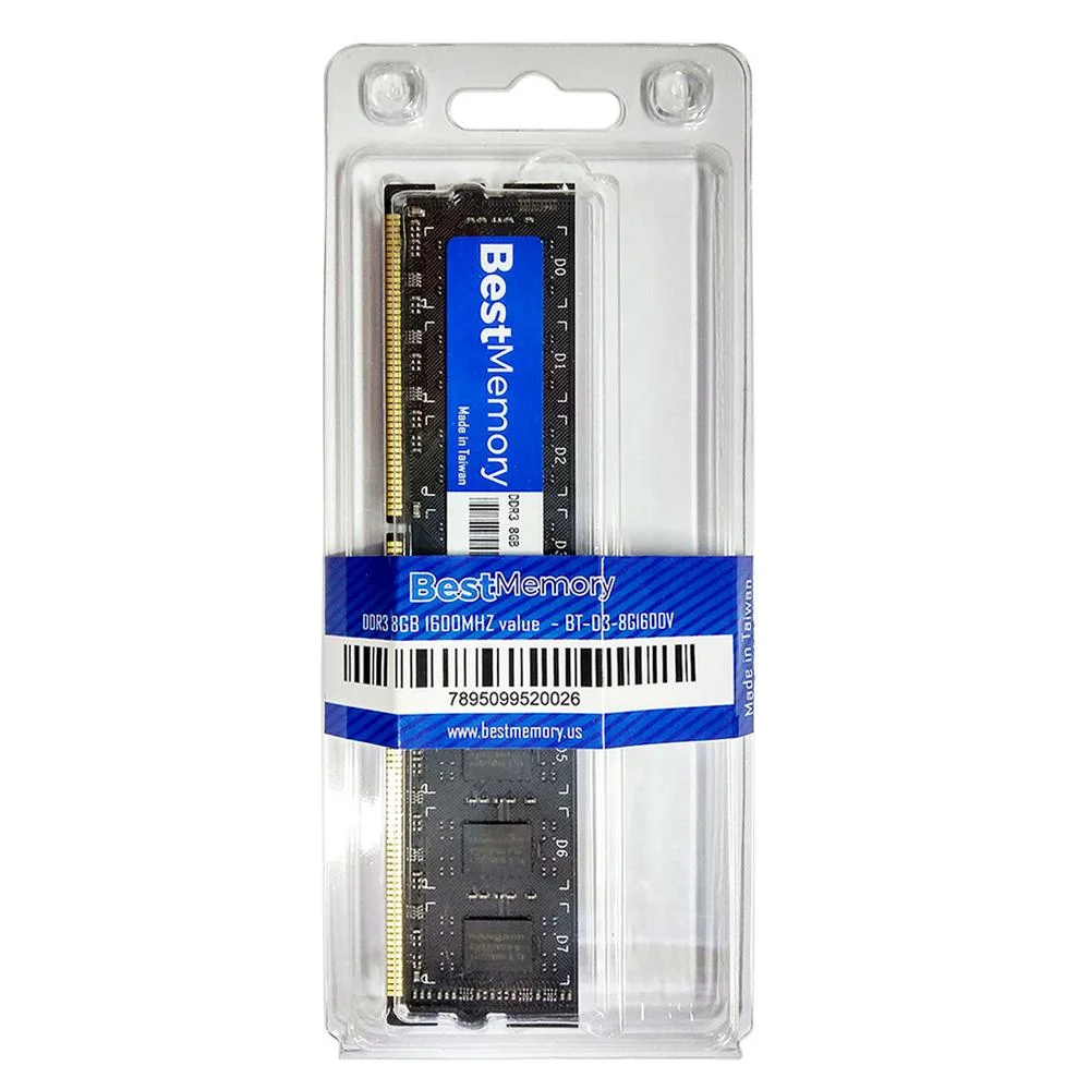 Imagem 3 de 3 do produto Memória Best Memory, 8GB, 1600MHz, DDR3, Para PC - BT D3 8G1600V