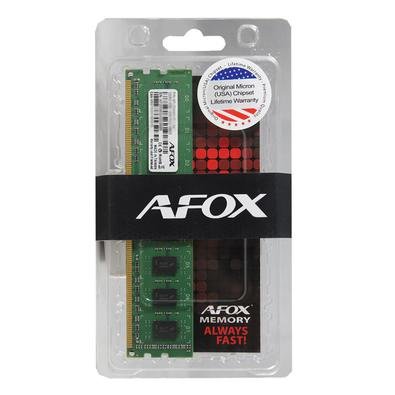Melhore o desempenho de sua máquina com a Memória Afox Longdimm, 4GB, 1333MHz, 1.5V, 240 Pinos, DDR3, CL9 - AFLD34AN1P. Ela possui 4GB e uma frequênc