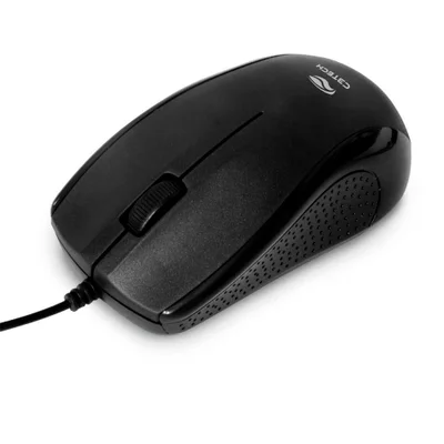 Mouse Com Fio, C3Tech, USB, 1000 DPI, Preto - MS-25BK
