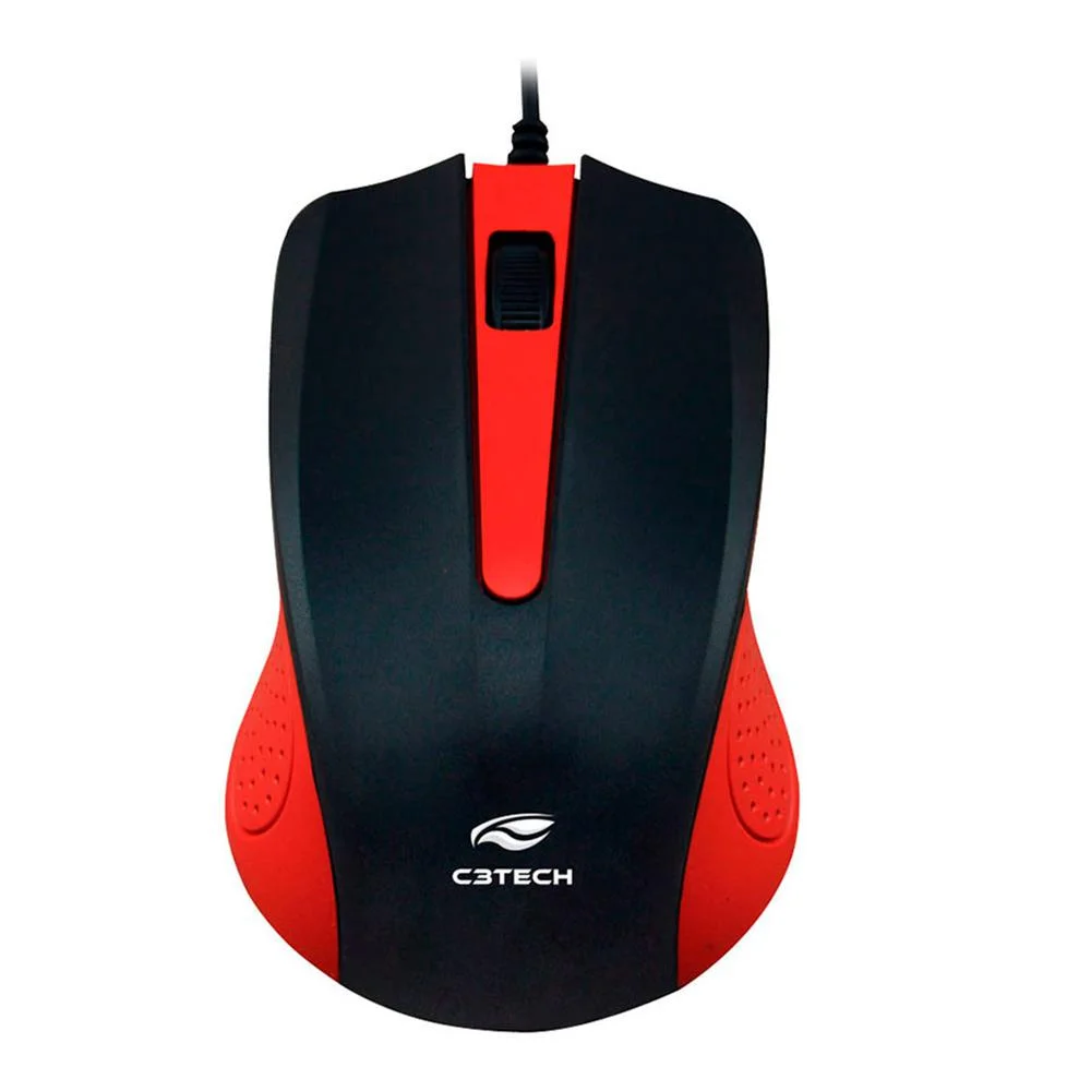 Mouse C3Tech, USB, 1000DPI, Vermelho - MS-20RD Mouse C3Tech, USB, 1000DPI, Vermelho - MS-20RD