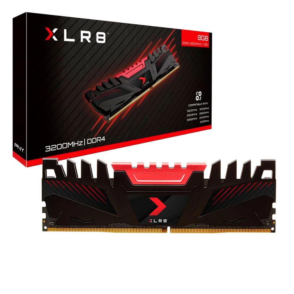 Memória Gamer PNY XLR8 8GB 3200MHz DDR4
