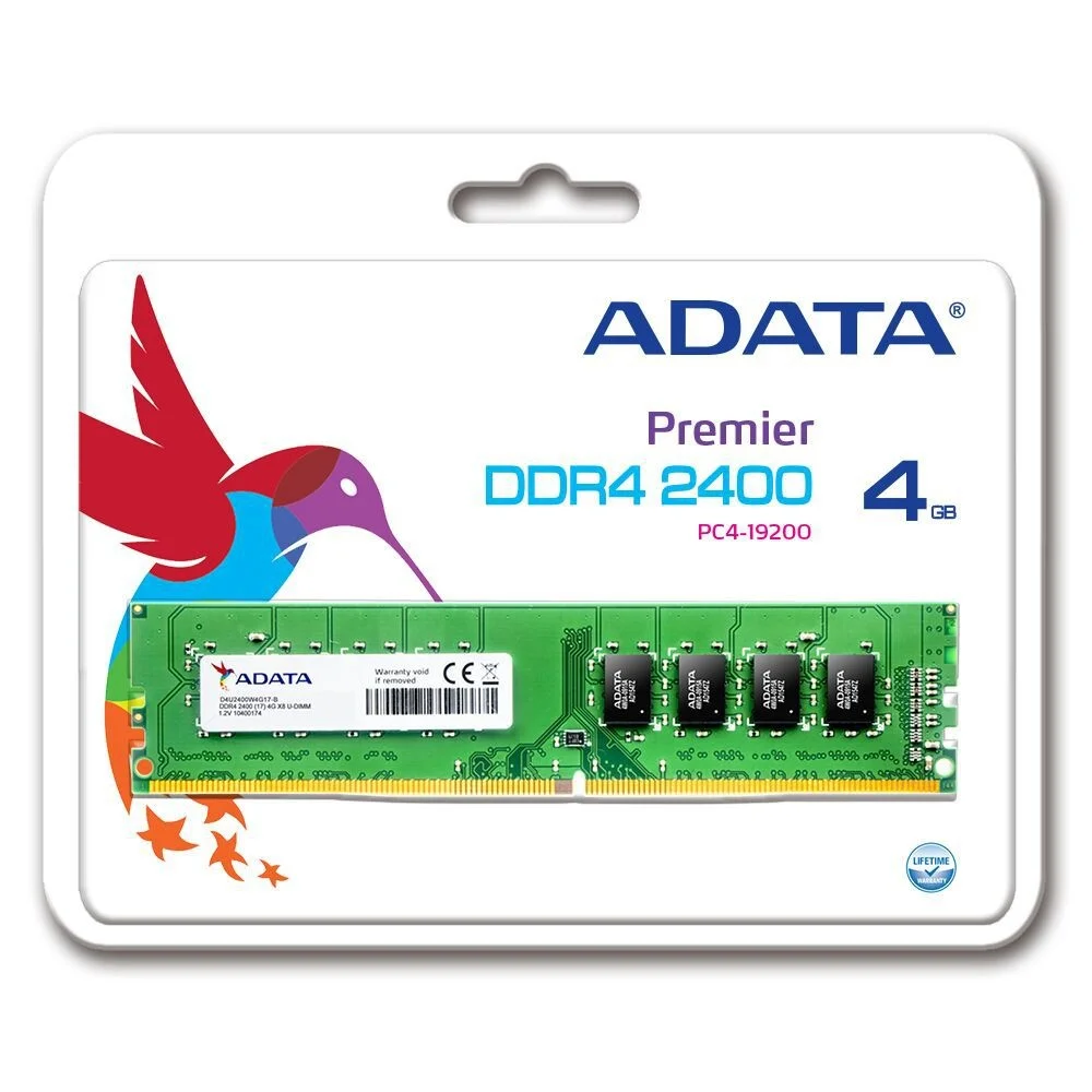 Memória Adata 4GB DDR4 2400MHz KaBuM