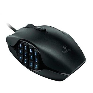 O G600 inclui três botões principais, doze botões para o polegar, uma roda de rolagem clicável que se inclina e um comutador G para dobrar e dominar.