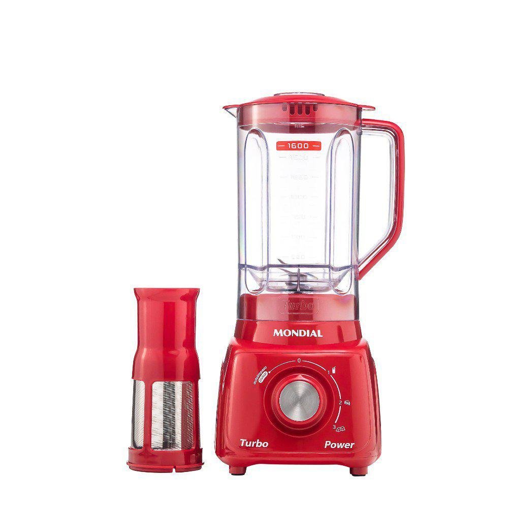 Liq Mondial L99 Turbo Filtro 3v. 500w - 1528-06  Vermelho  220 Volts