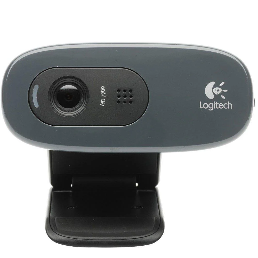 Imagem 2 de 4 do produto Webcam Logitech, 30FPS, Com Microfone Embutido, Com fio USB, Para Streaming, Fluid Crystal, Preto - 960-000694