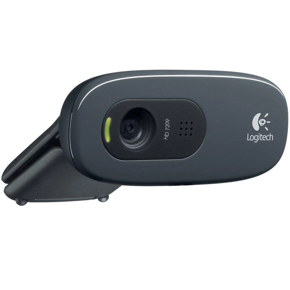 Imagem 4 de 4 do produto Webcam Logitech, 30FPS, Com Microfone Embutido, Com fio USB, Para Streaming, Fluid Crystal, Preto - 960-000694