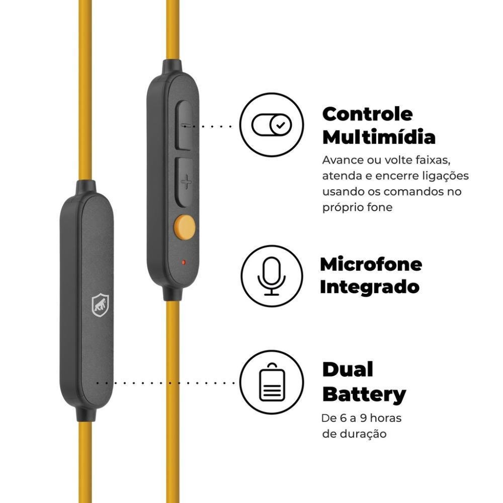 Fone Bluetooth Hybrid - Gorila Shield | KaBuM!