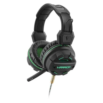 Headset Gamer Warrior USB e P2 com LED Verde - PH143