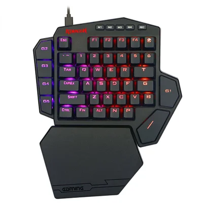 Teclado Mecânico Gamer Redragon DITI, P/ Uma Mão, RGB, Switch Outemu Blue - K585