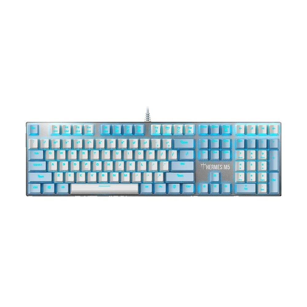 Teclado Mecânico Gamer Gamdias, Hermes M5, Switch Blue Iluminado, US, Com fio