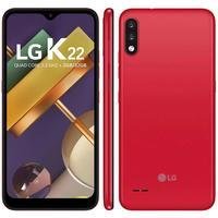 Smartphone LG K22 32GB Tela 6.2 Quad Core 4G Câmera 13MP+2MP - Vermelho