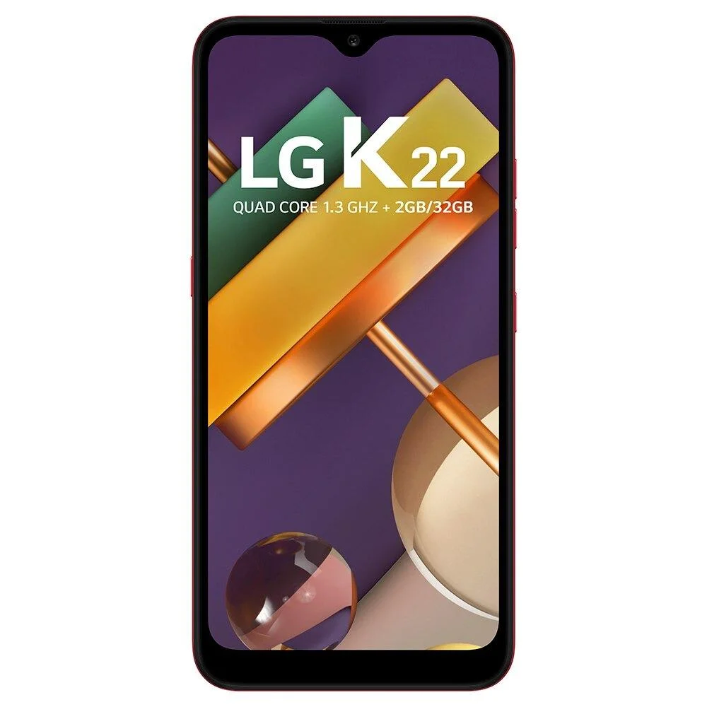Imagem 2 de 5 do produto Smartphone LG K22, 32GB, Tela 6.2, Quad Core, 4G, Câmera 13MP+2MP - Vermelho