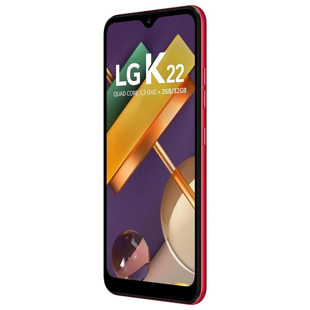 Imagem 4 de 5 do produto Smartphone LG K22, 32GB, Tela 6.2, Quad Core, 4G, Câmera 13MP+2MP - Vermelho