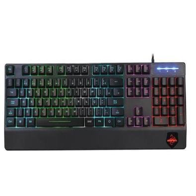 Teclado gamer hoopson hybrid music led rgb - tpc-046m