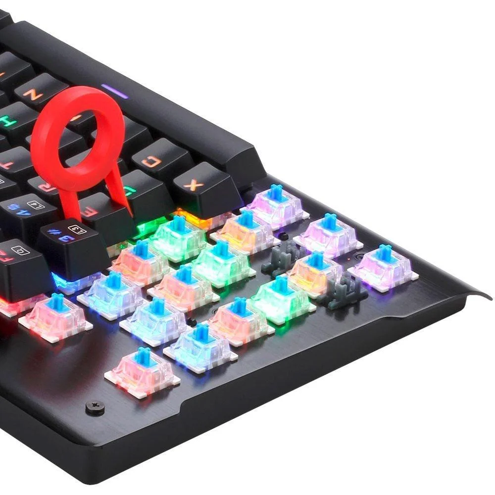 Teclado Mecânico Gamer Redragon Visnu RGB, Switch Blue, PT, C/ Fio - K561RGB