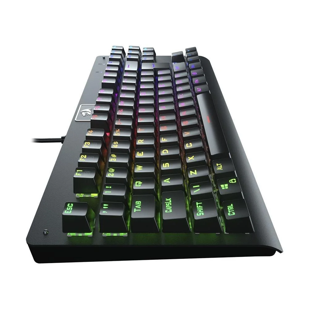 Imagem 4 de 4 do produto Teclado Mecânico Gamer Redragon, Dark Avenger, RGB, Switch Blue, com fio - K568-2