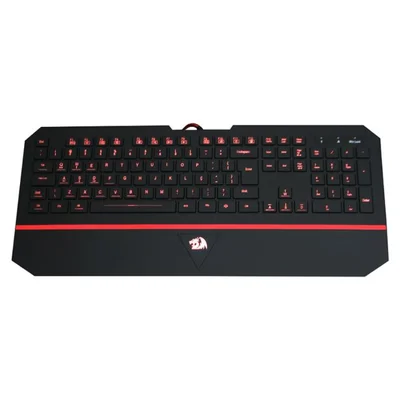 Teclado Gamer Redragon Karura 2, RGB, ABNT2, Silencioso C/ Apoio de Pulso, Preto - K502RGB