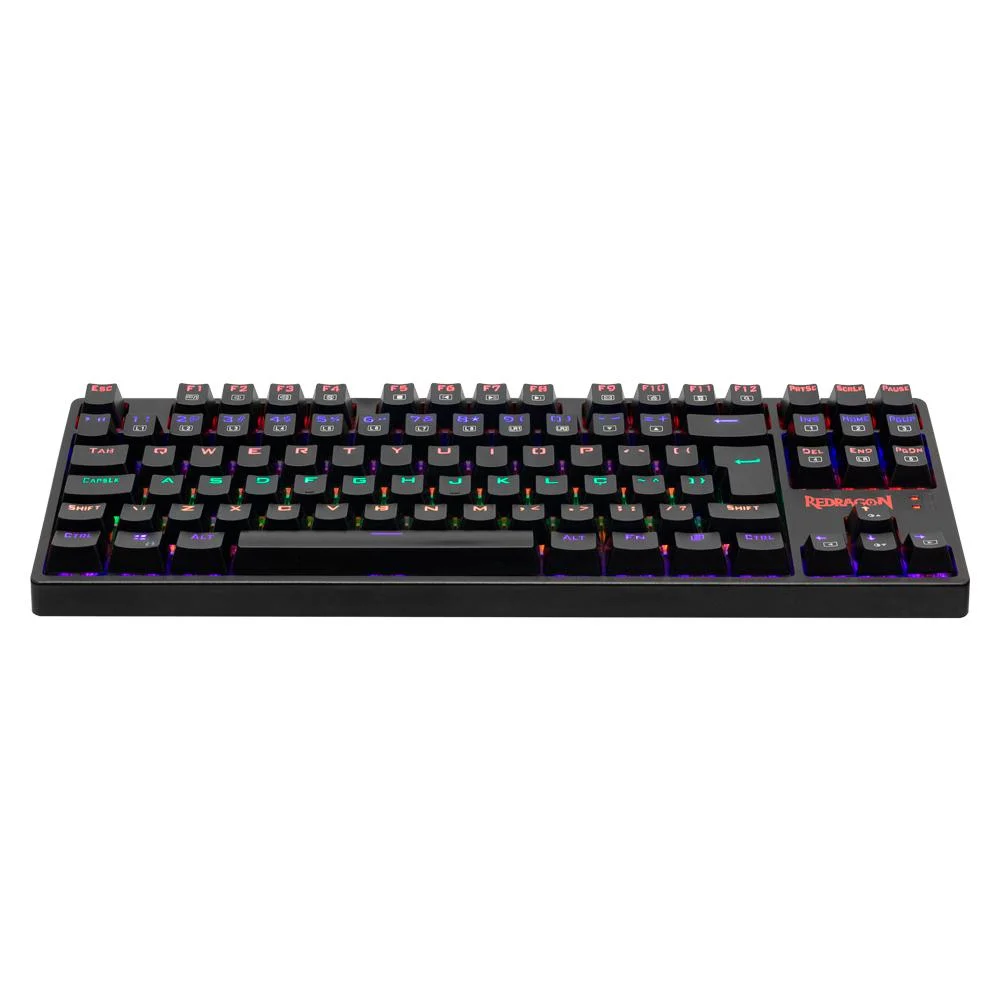 Teclado Mecânico Gamer Redragon Daksa, Switch Outemu Blue, ABNT2, Double Shot, Rainbow - K576R