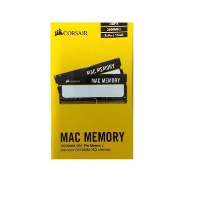 Memória Mac Corsair, 16GB, 2x8GB, DDR4, 2666MHz - CMSA16GX4M2A2666C18 2784..