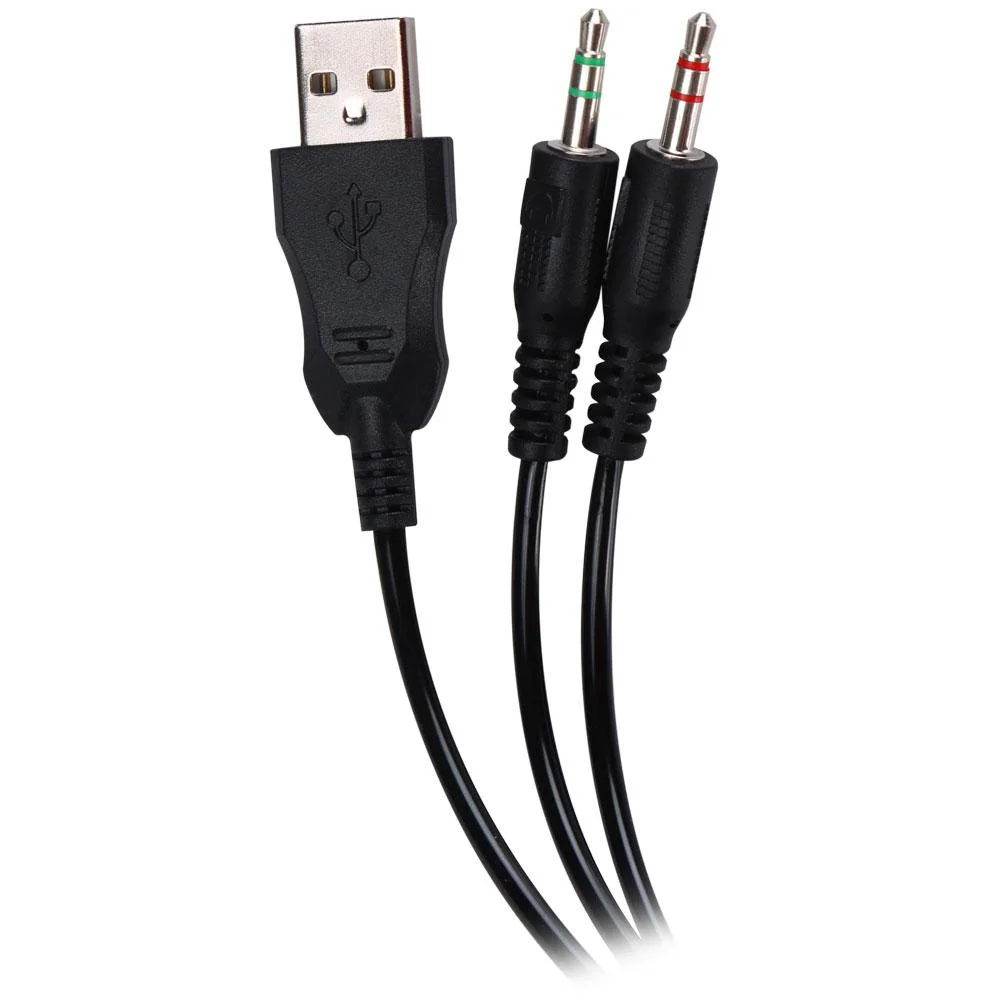Imagem 2 de 3 do produto Headset Gamer Evolut Apolo Eg-304 RGB, USB, Preto