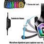 Headset Gamer Led Rgb Com Fio E Microfone Articulado Azul - Gh-X2000