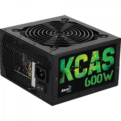 Fonte Aerocool ATX, 600W, 80 Plus Bronze, Bivolt, FAN 120mm, Sem Cabo, KCAS