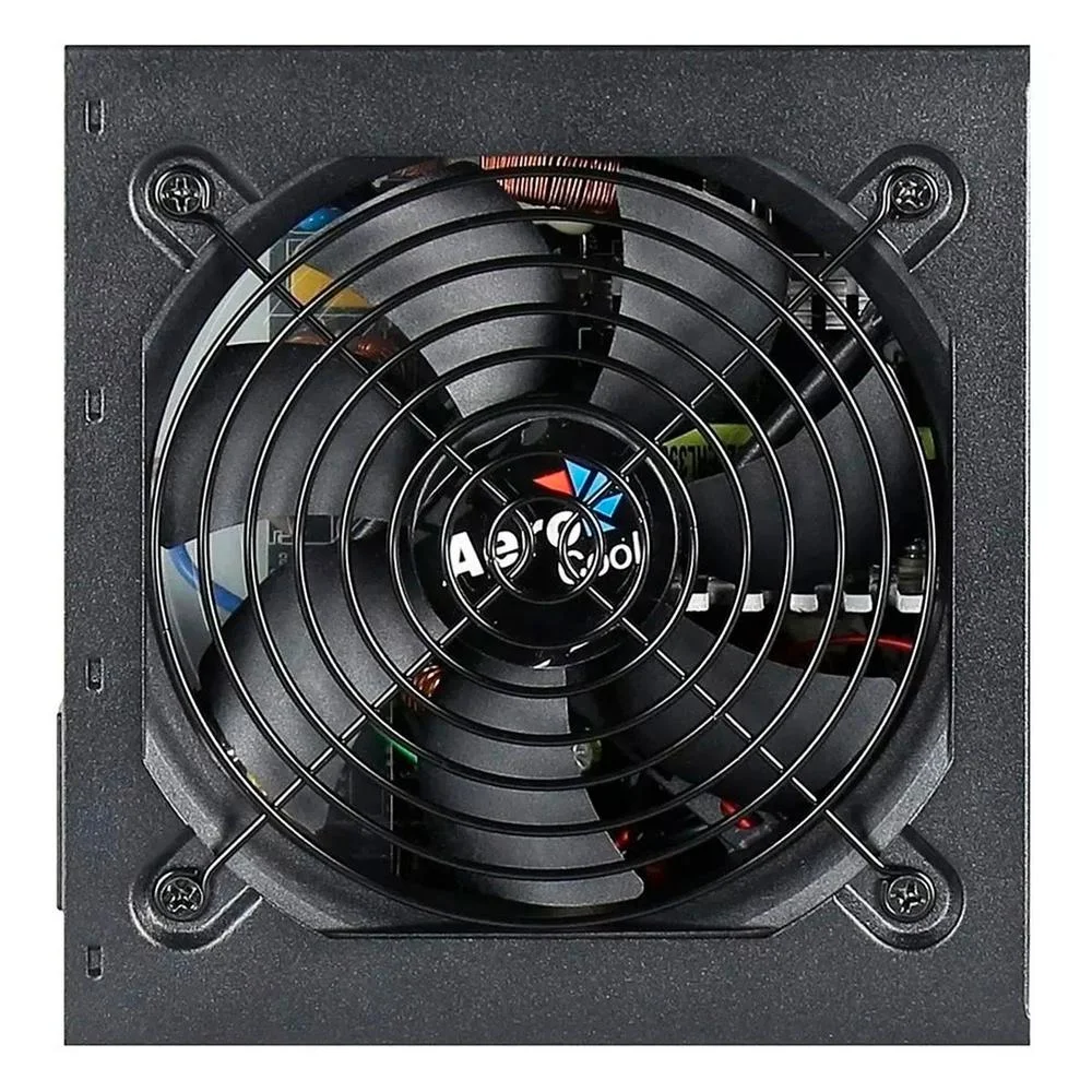 Imagem 2 de 3 do produto Fonte Aerocool ATX, 600W, 80 Plus Bronze, Bivolt, FAN 120mm, Sem Cabo, KCAS