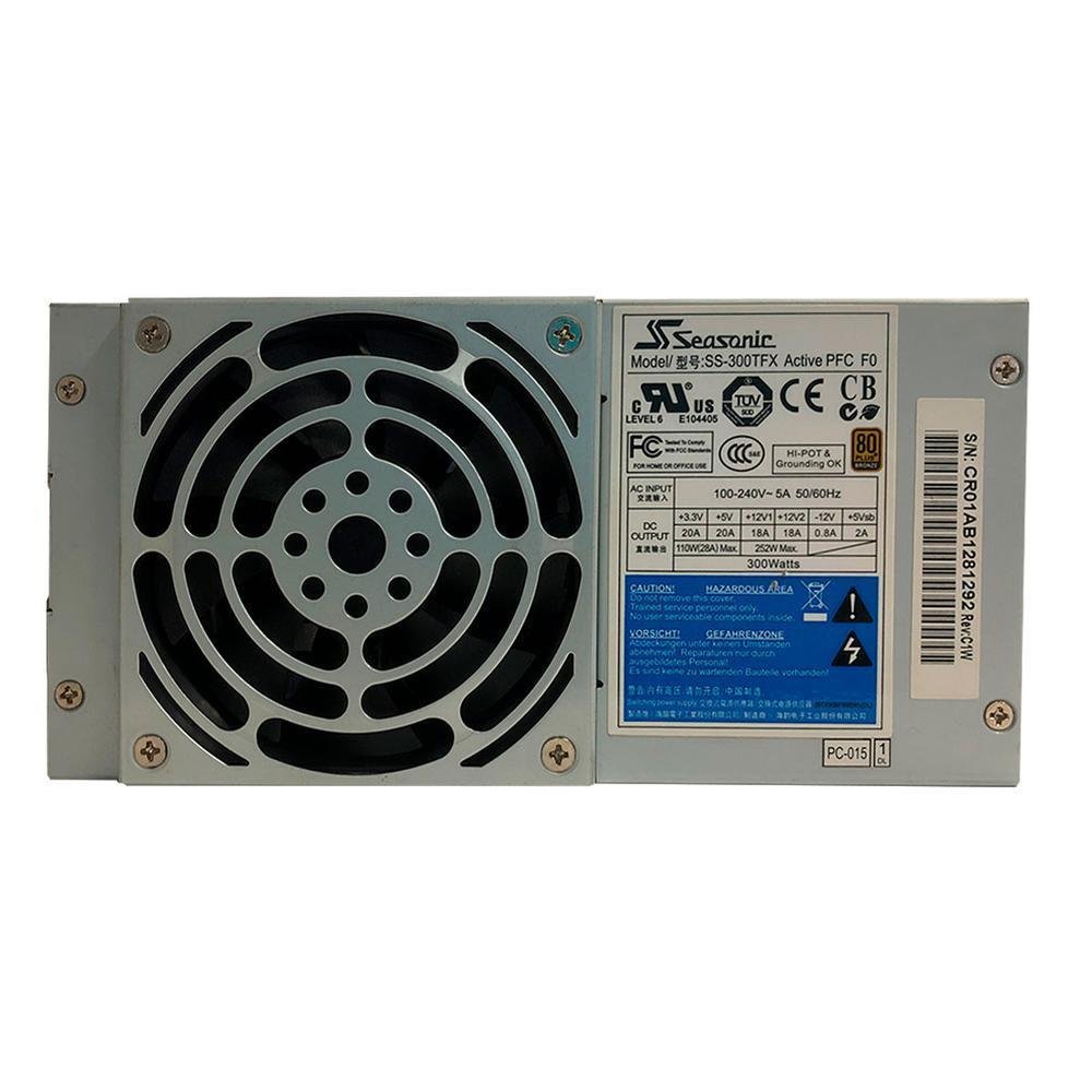 Imagem 4 de 5 do produto Fonte Seasonic TFX, 300W, 80 Plus Bronze, PFC Ativo, Slim, Bivolt Automático - SS-300TFX
