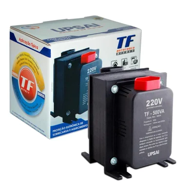 Auto Transformador de Voltagem Upsai Conversor 500va Automático Bivolt 110v / 220v ou 220v / 110v, 51000050