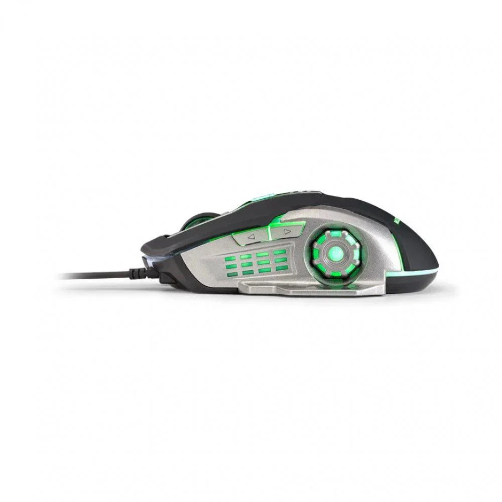 MOMO② Mouse Gamer Multi Mo269 LED 2400 DPI Preto KaBuM