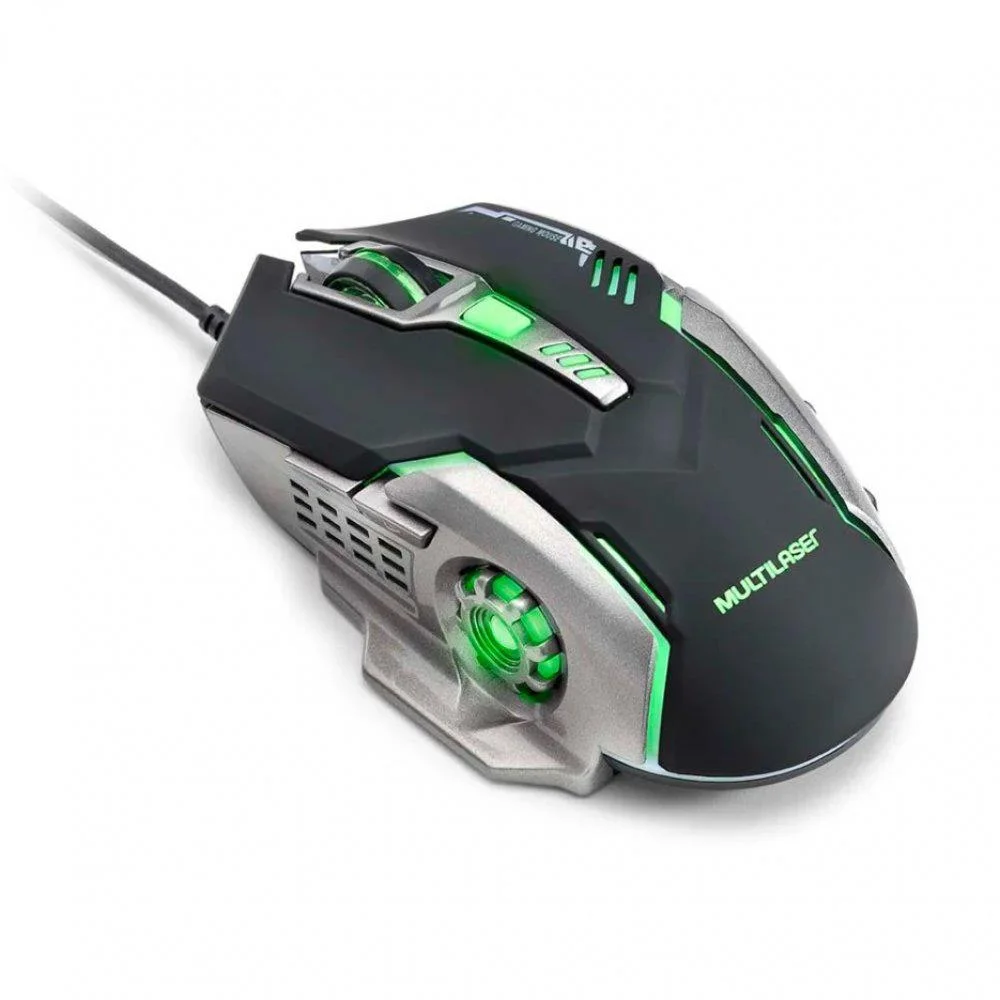 Mouse Gamer Multi Mo269 LED 2400 DPI Preto KaBuM