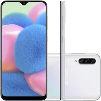 Smartphone Samsung Galaxy A30s 64GB, Dual Chip, Android 9.0, Tela 6.4 Polegadas, Octa-core, 4g, Câmera 16mp + 5mp, Branco