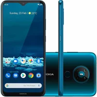 Smartphone Nokia 5.3, 128GB, Tela 6.55", Quatro Câmeras, Com Inteligência Artificial, Verde Ciano - NK009