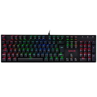 Teclado Mecânico Gamer Redragon Mitra, Switch RGB Outemu Blue, ABNT2, Double Shot - K551RGB-1